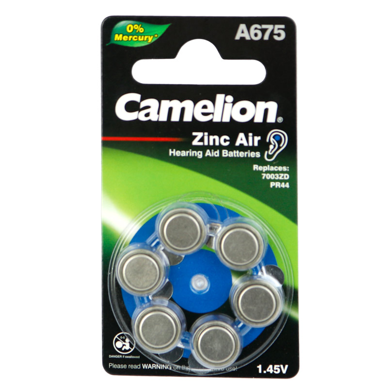 Camelion A675 Hearing Aid Battery