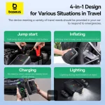 Jump starter, air pump, power bank, Baseus model BS-CH014