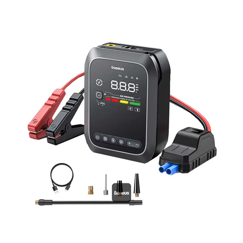 Jump starter, air pump, power bank, Baseus model BS-CH014