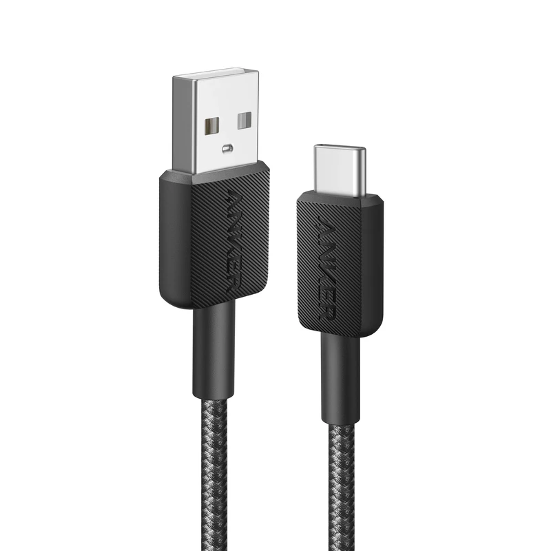 Anker USB to USB-C adapter cable, model 322/A81H5, length 0.9 m