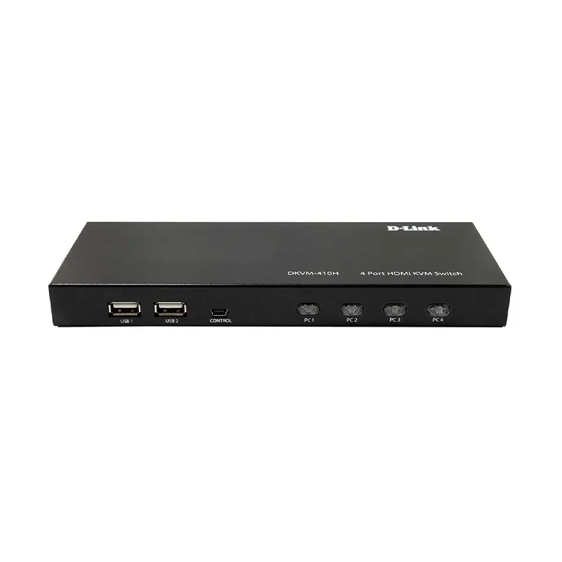 D-Link 4 Port KVM Switch with HDMI and USB Ports DKVM-410H