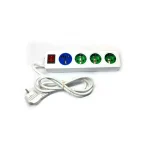 Fardan Electric 4-Socket Power Strip with Grounding Model Multi 32105, 2.7m Cable