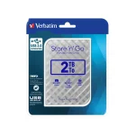 Verbatim Store 'n' Go External Hard Drive, 2TB, White