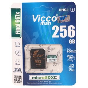 Vicco Man Final 667X A2 V30 U3 100MB/s 256GB Memory Card