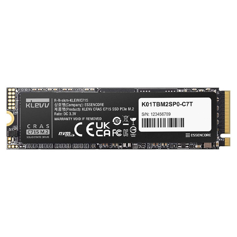 Klevv CRAS C715 512GB M.2 SSD Internal Hard Drive