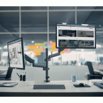 WLA020 ERGO Triple Monitor Holder