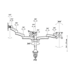 LD-3 LCDARM 3-base desktop monitor