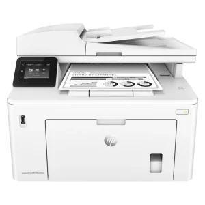 HP LaserJet Pro MFP M227fdw monochrome four-function printer with laser printing