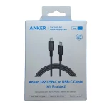 Anker USB-C to USB-C adapter cable, model A81F6, length 1.8 meters