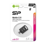 Silicon Power flash memory model c10, capacity 64 GB