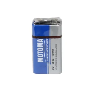 Motoma 9V book battery, model 6F22