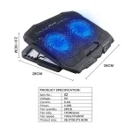 GREAT X2 Laptop Cooling Pad with 2 Fans