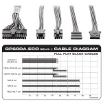 Green GP600A-ECO Rev3.1 White 600W Power