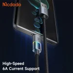 Fast charging cable USB to Type-C 100W 6A McDoDo model MCDODO CA-8180