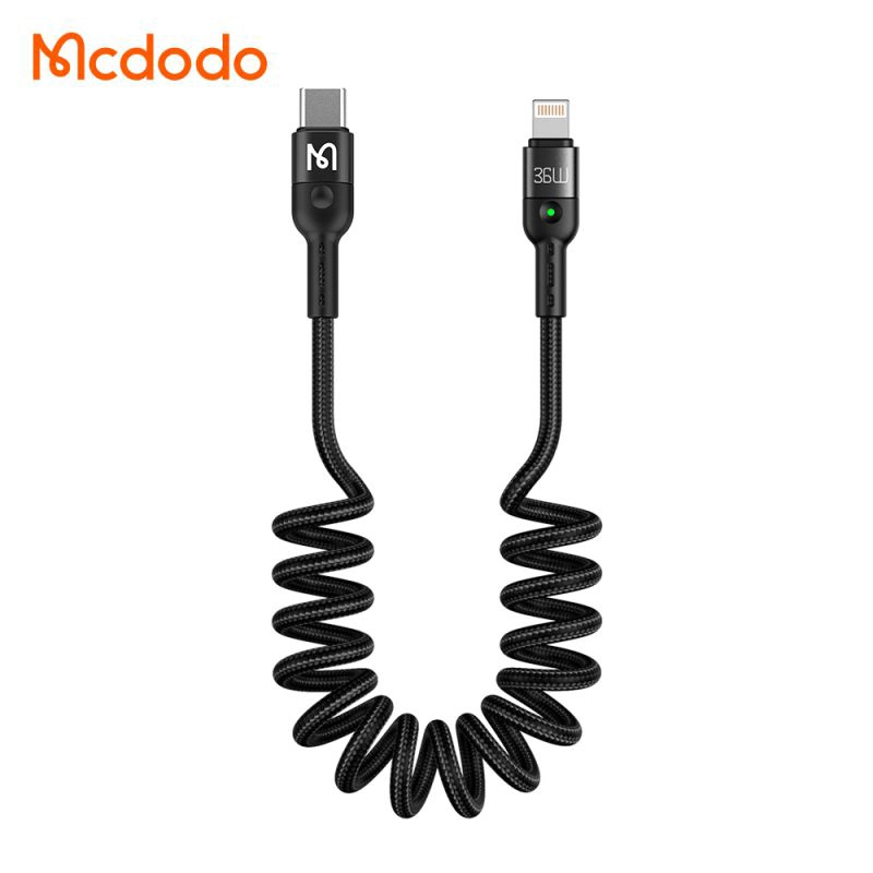 MCDODO 36W Type-C to Lightning Spring Charging Cable Model MCDODO CA-1960
