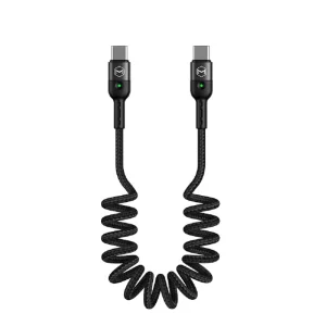 MCDODO CA-7860 Type-C to Type-C Spring-loaded Charging and Data Transfer Cable