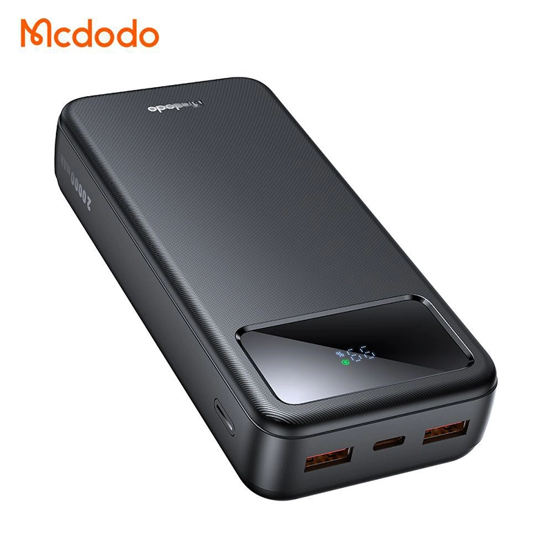 Power bank 22.5 watts, capacity 30000 mAh, MCDODO model MC-4240, with charging cable