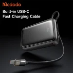 Powerbank 65W 20000 mAh MCDODO MC-6370 with Type-C charging cable