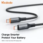 Smart fast charging cable Type-C to Type-C 100W, automatic disconnect, MCDODO model CA-2040, length 1.2m