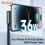 کابل تایپ سی به لایتنینگ فست شارژ 36 وات مک دودو MCDODO CA-3351 طول 1.8 متر