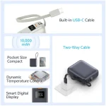 پاور بانک فست شارژ کیو سی وای PB10C QC3.0 PD3.0 35W ظرفیت 10000 میلی آمپر ساعت